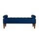 preview thumbnail 9 of 23, Velvet Long Bed Bench for Bedroom,Upholstered Window Bench with Tufted Button,Entryway Bench,Bolster Bench for Living Room