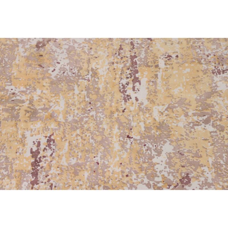 Abstract / Modern Area Rug Handmade Contemporary Wool Carpet - 5'11"x 8'11"