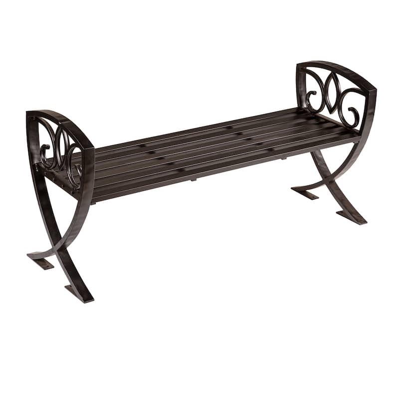48 in. Garden Metal Shield Bench