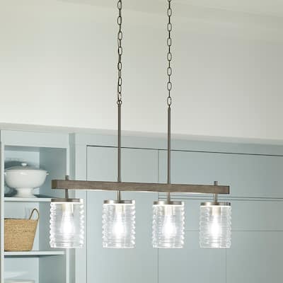 Kichler Lighting Maritime 4-Light Brushed Nickel Linear Chandelier
