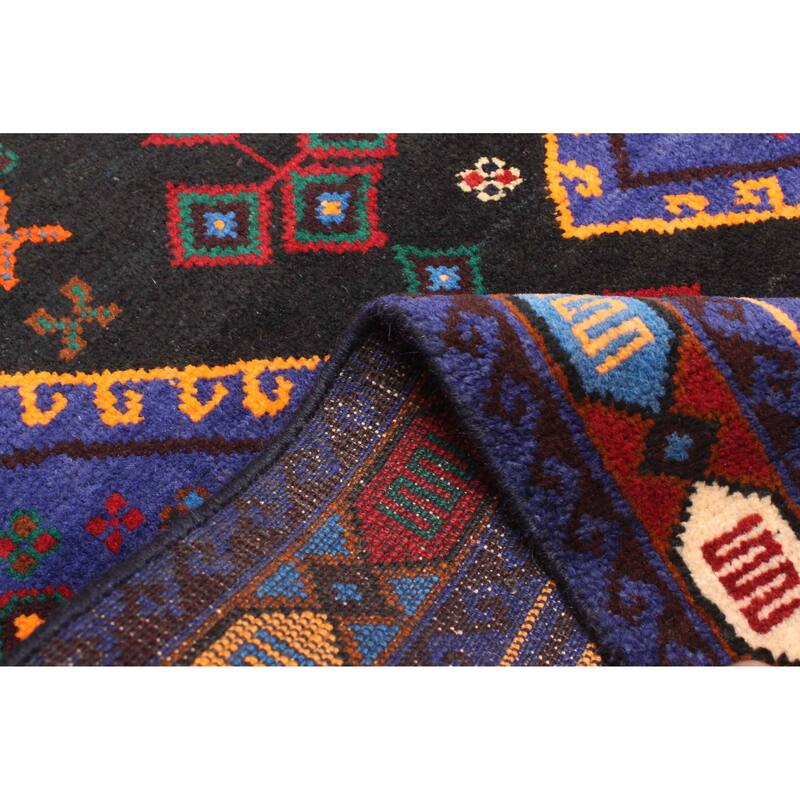 ECARPETGALLERY Hand-knotted Teimani Indigo Wool Rug - 2'6 x 4'3