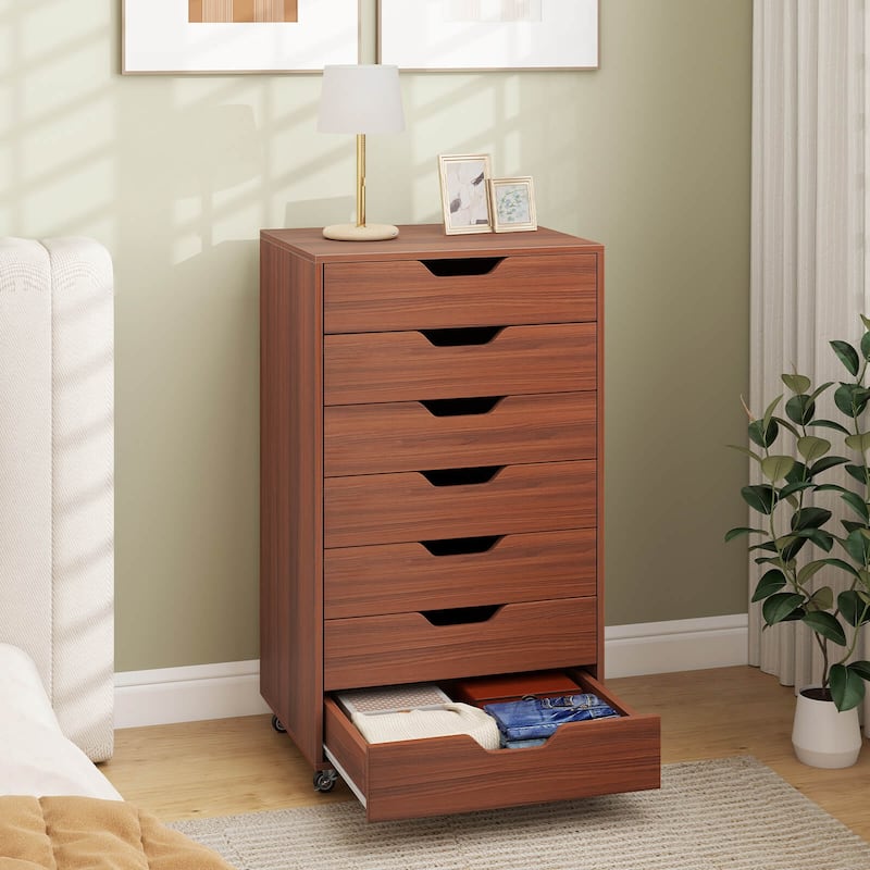 Costway 7-Drawer Chest Mobile File Cabinet Vertical Filing Organizer - See Details
