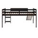 preview thumbnail 9 of 14, Stylish & Simple Twin Size Loft Bed with Slide, Sturdy Construction & Safety Guaranteed, Multifunctional Design, Espresso