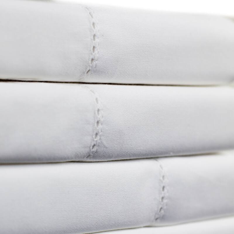 500 Thread Count Egyptian Cotton Hemstitch Sheet and Pillowcases