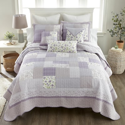 Donna Sharp Lavender Rose Quilt Set
