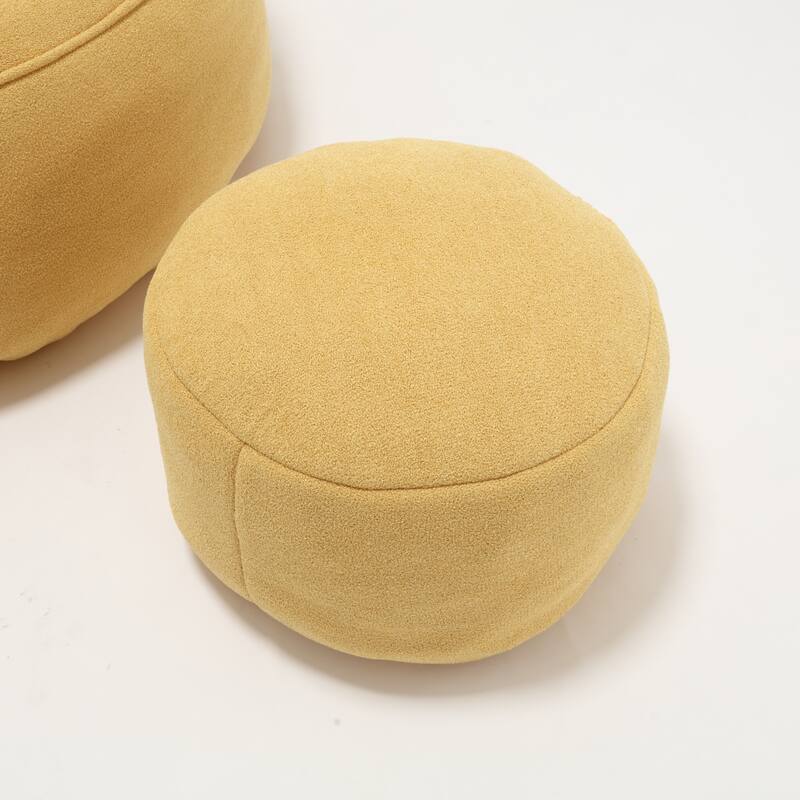 Indoor Bean Bag Sofa Chair with Padded Foam Padding, Footrest