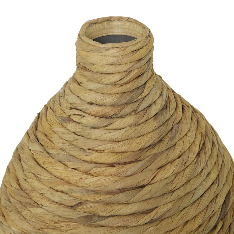 Seagrass Handmade Woven Decorative Vase - Brown - Roche River Decor