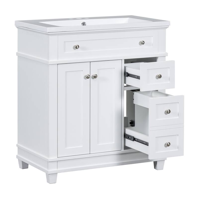 30" Free Standing Bathroom Vanity Cabinet