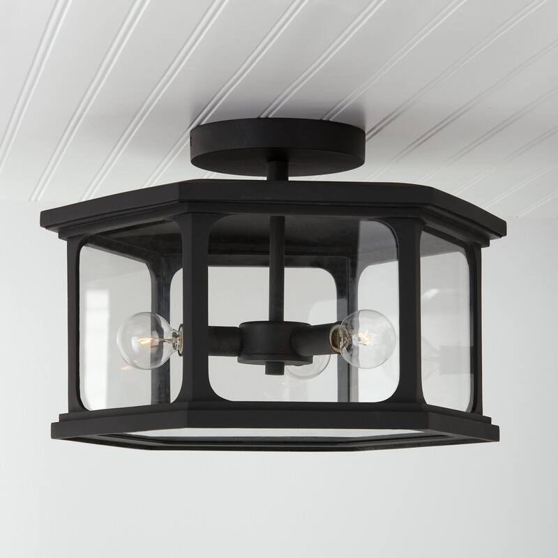 Walton 3-light Outdoor Semi-Flush Mount