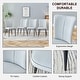 preview thumbnail 20 of 23, Modern minimalist 4-piece set of faux leather dining chairs and office chairs