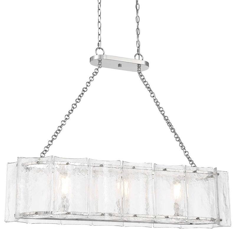 Savoy House 1-8203-3 Genry 3 Light 41" Wide Linear Chandelier - Polished Nickel