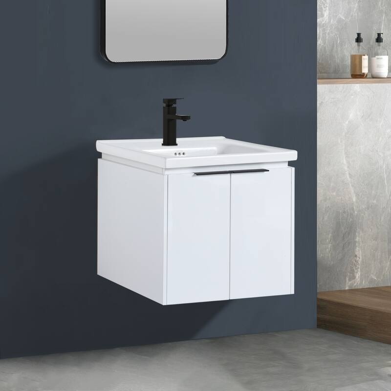 Topcraft Wall-Mounted Bathroom Vanity With Sink