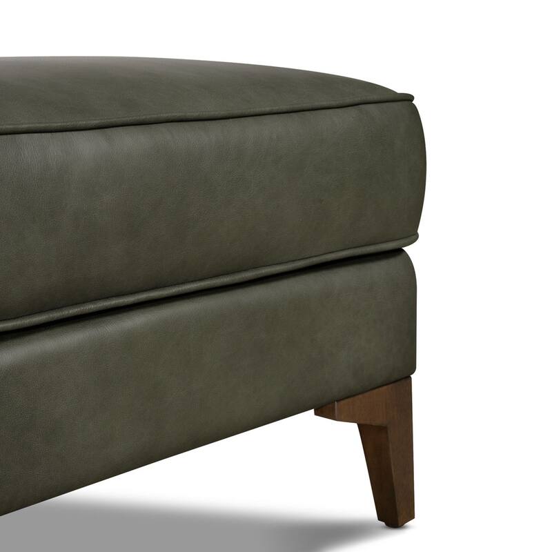 Poly & Bark Essex Genuine Italian Leather Rectangular Ottoman
