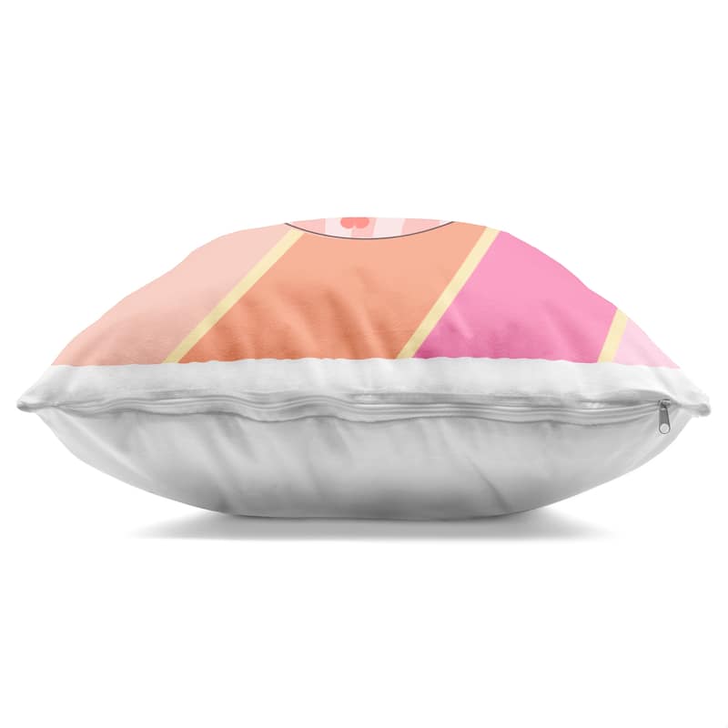 Stupell Beaming Floral Peace Symbol Decorative Printed Throw Pillow Design by Jesse Keith