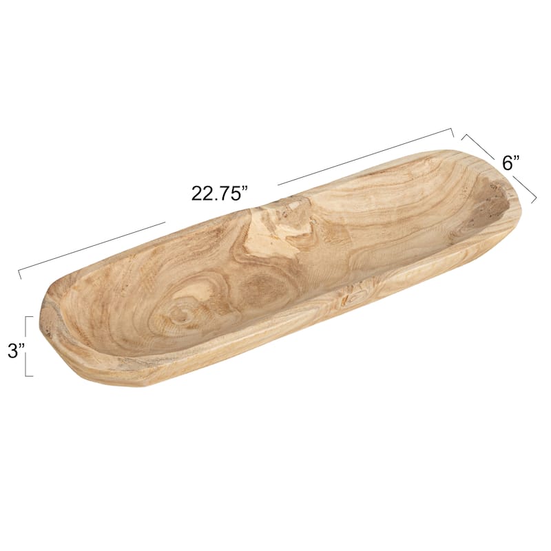 Decorative Paulownia Wood Tray