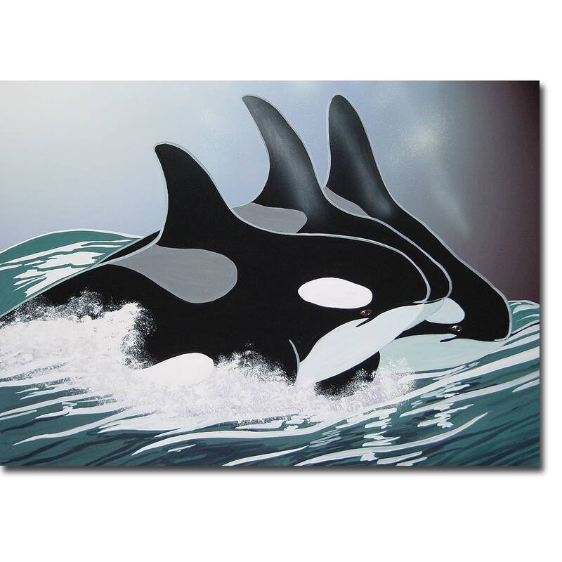 Swell Surge by Rick Beaver Gallery Wrapped Canvas Giclee Art (24 in x 32 in)
