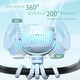 preview thumbnail 2 of 6, USB Rechargeable Handheld Cooling Fan for Travel - No Size