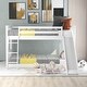 preview thumbnail 3 of 23, Twin over Twin Wood Bunk Bed with Convertible Slide and Ladder