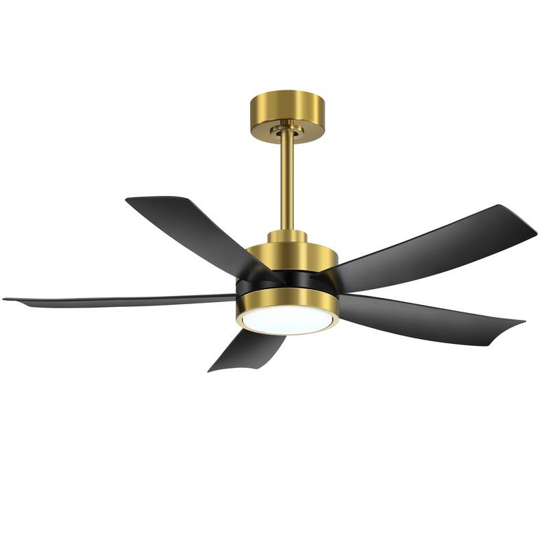 Breezary 65"/52"/42" 5-Blade LED Ceiling Fan with Light Kit and Remote