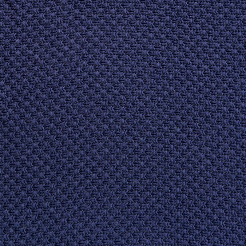 HiEnd Accents 100% Cotton Knit with Ribbed Trim Throw Blanket, 1PC