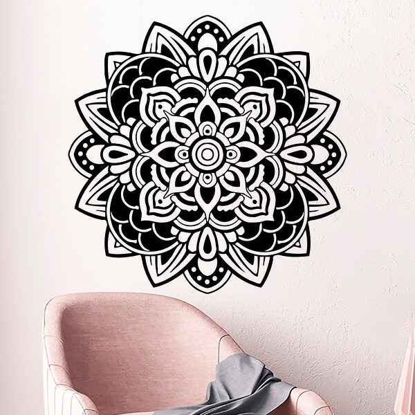 Mandala Wall Decals Om Sign Decal Yoga Sticker Vinyl Decals Wall Decor Murals Meditation Decor Pattern Namaste Yoga Studio. Opens flyout.