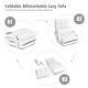 preview thumbnail 28 of 31, Costway Folding Floor Single Sofa Recliner Chair W/ a Pillow 5