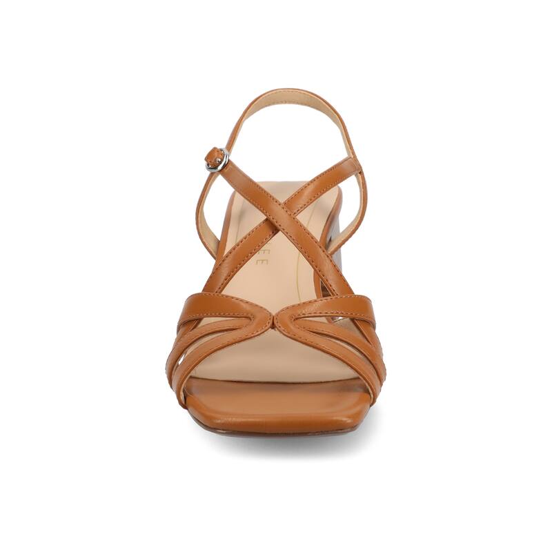 Journee Women's Shyla Dress Sandals - Cognac - 9