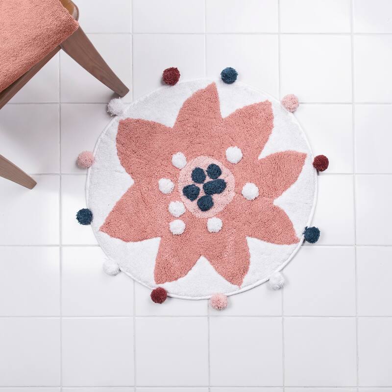 Summer Flower Bath Rug
