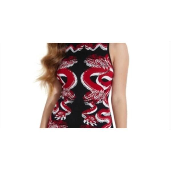 guess red and black dress NWT cute black & red pleather Guess dress 2000s