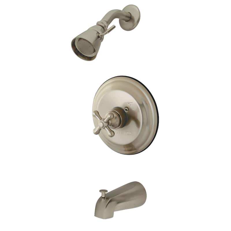 Restoration Tub and Shower Faucet - Brushed Nickel