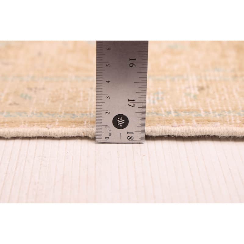 ECARPETGALLERY Hand-knotted Antalya Vintage Beige Wool Rug - 5'0 x 8'9