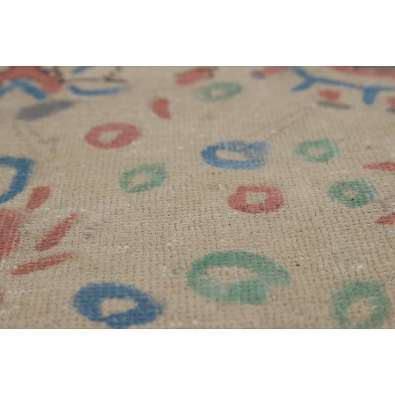 Hand Knotted Oriental 100% Wool Carpet Traditional All-Over Beige & Ivories Tabriz Area Rug - 12' 3'' X 9' 8''