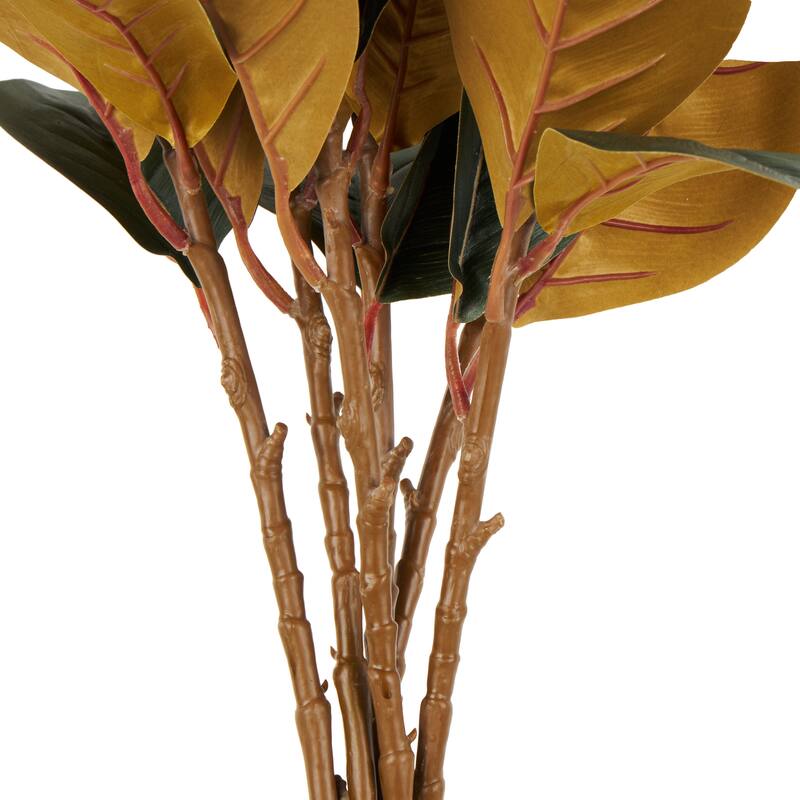 White Polyester Tall Magnolia Artificial Flower Stem (Set of 6)