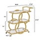 preview thumbnail 26 of 28, Metal Bar Cart Silver Bar Carts for the Home