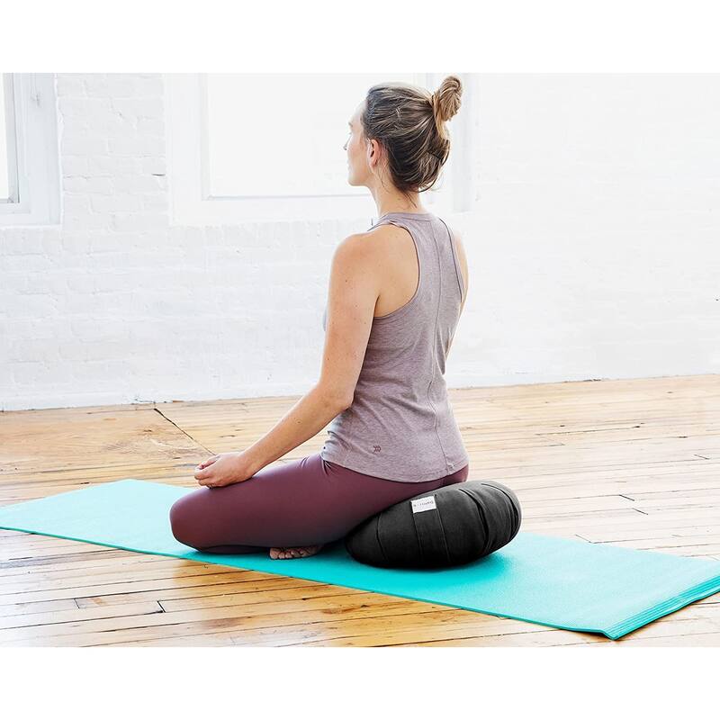 Sol Living Round Cotton Zafu Cushion Yoga Accessory