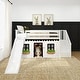 preview thumbnail 18 of 19, Max and Lily Classic Low Bunk with Stairs, Easy Slide and Curtain