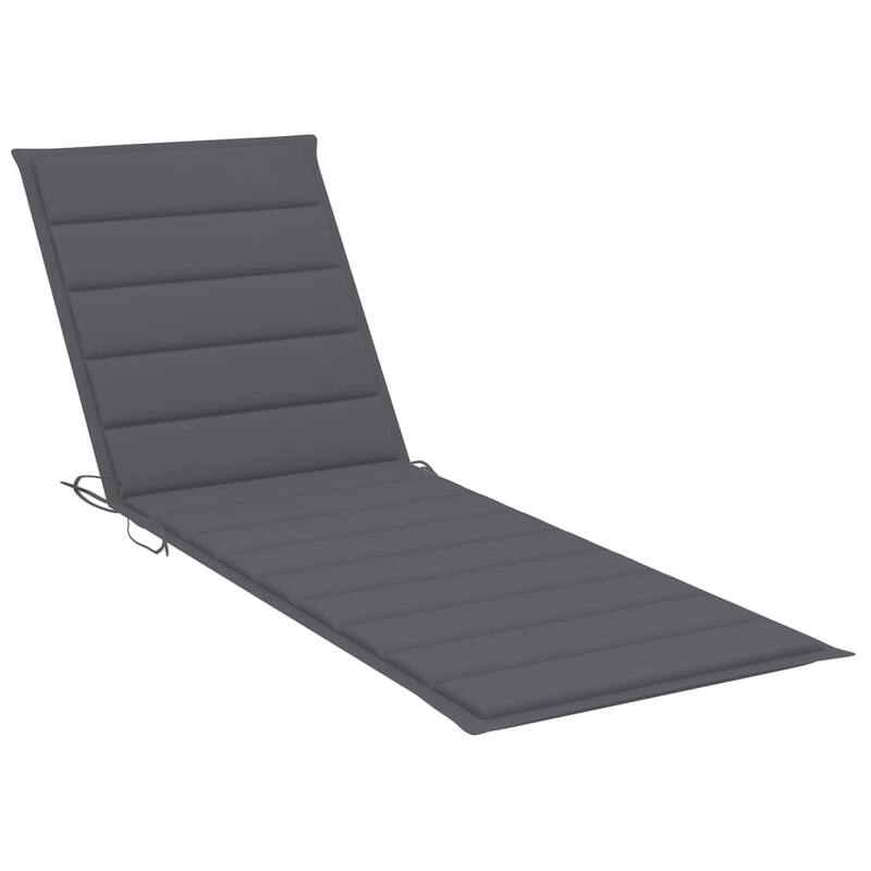 vidaXL Patio Lounge Chair Sunbed Sunlounger with Cushion Solid Acacia Wood