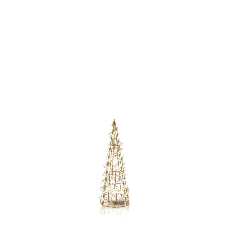 16" Holiday Wire LED Trees, Set of 4