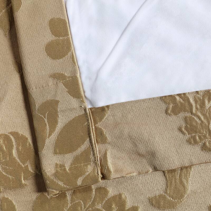 Exclusive Fabrics Magdelena Faux Silk Jacquard Curtain (1 Panel)