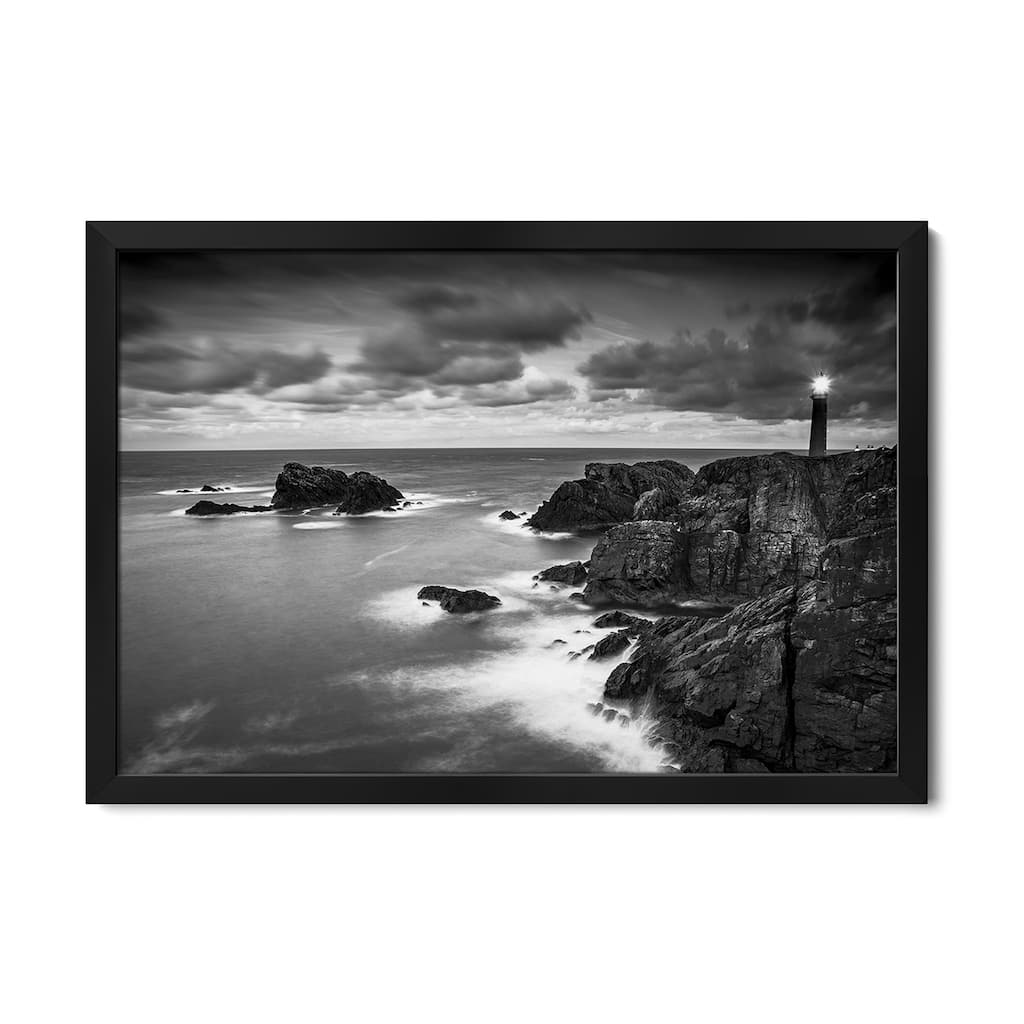 Butt Of Lewis Light House - Isle Of Lewis Premium Framed Poster by Stephen Hodgetts