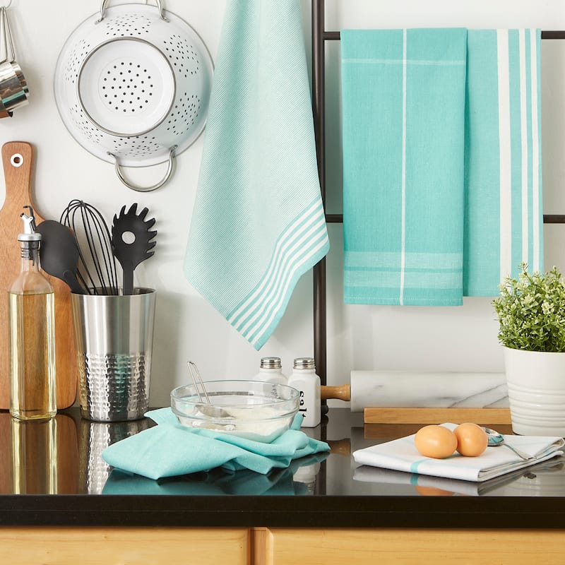 Classic Oversized Woven Dishtowels (Set of 5)