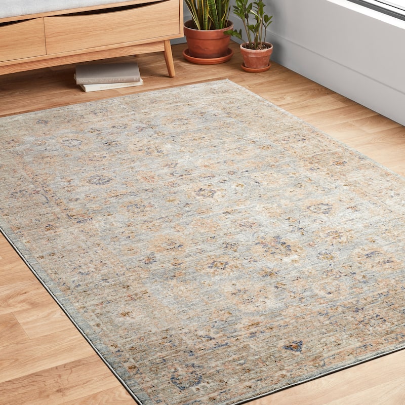 Alexander Home Austen Antique Washed Traditional Inspired Area Rug