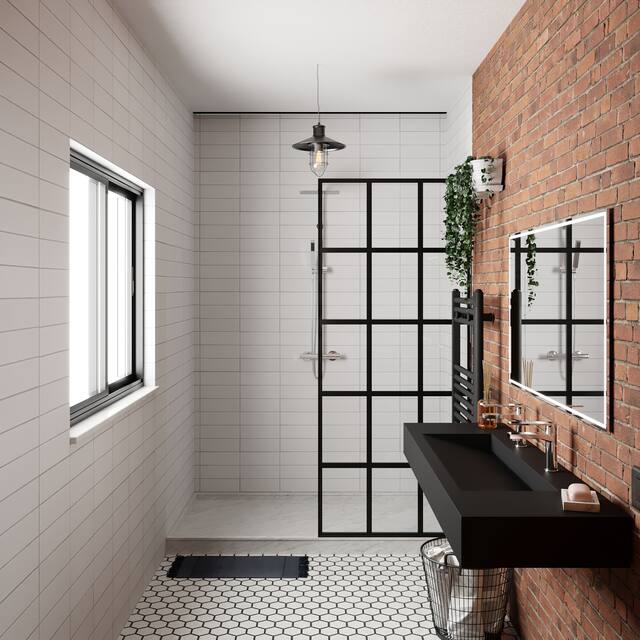 Pyramid Solid Surface Wall-Mounted Bathroom Sink