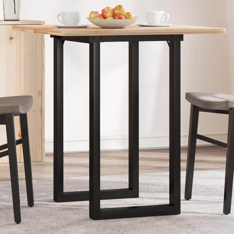 vidaXL Dining Table Legs O-Frame 19.7"x15.7"x28.7" Steel - 19.7" x 15.7" x 28.7"