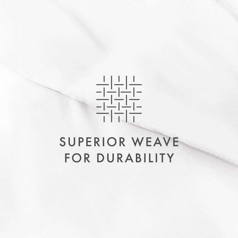 Becky Cameron Oversized Pinstriped Pattern 3 Piece Duvet Cover Set