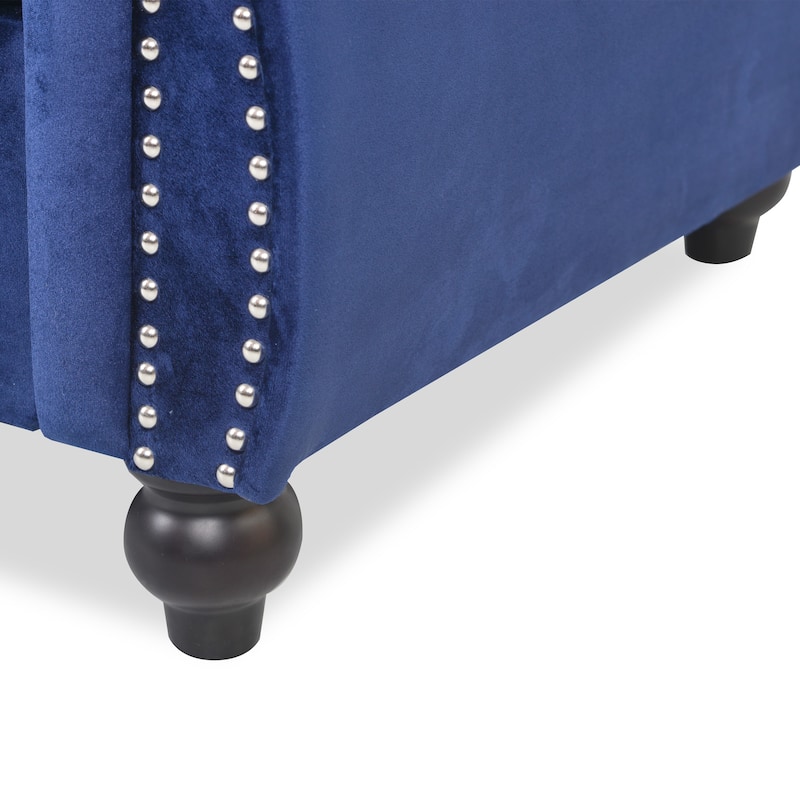 Parksley Tufted Velvet Chesterfield Sofa by Christopher Knight Home