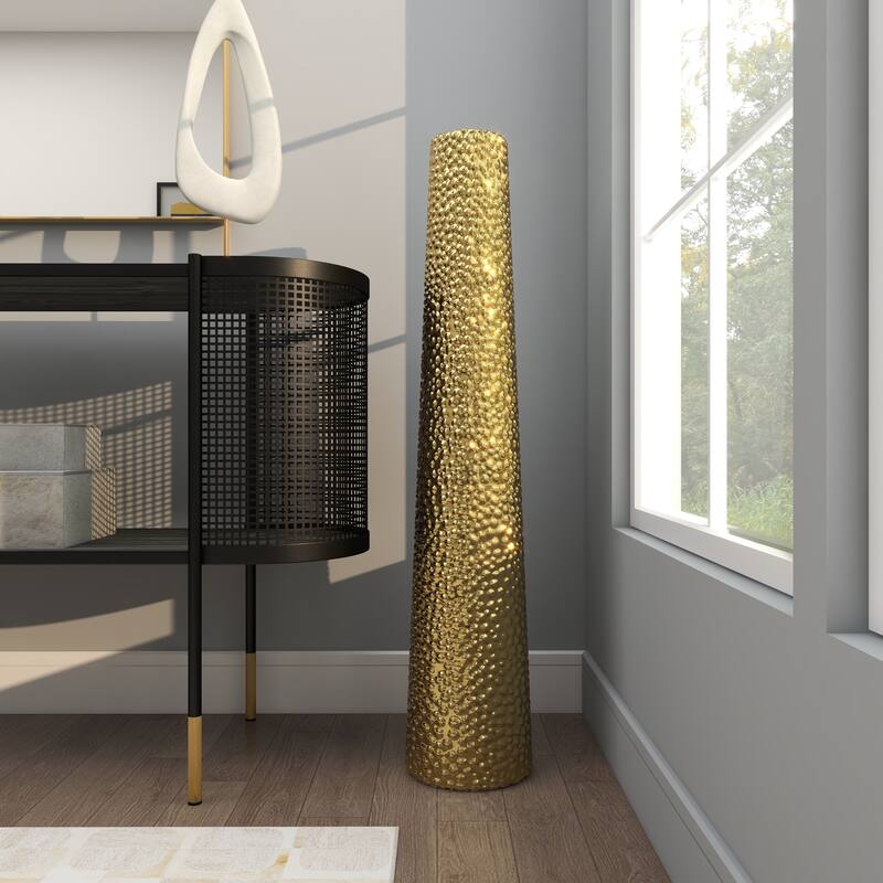 Minimalist Ceramic Modern Tall Vase with Bubble Texture - Silver, Black, Gold, White