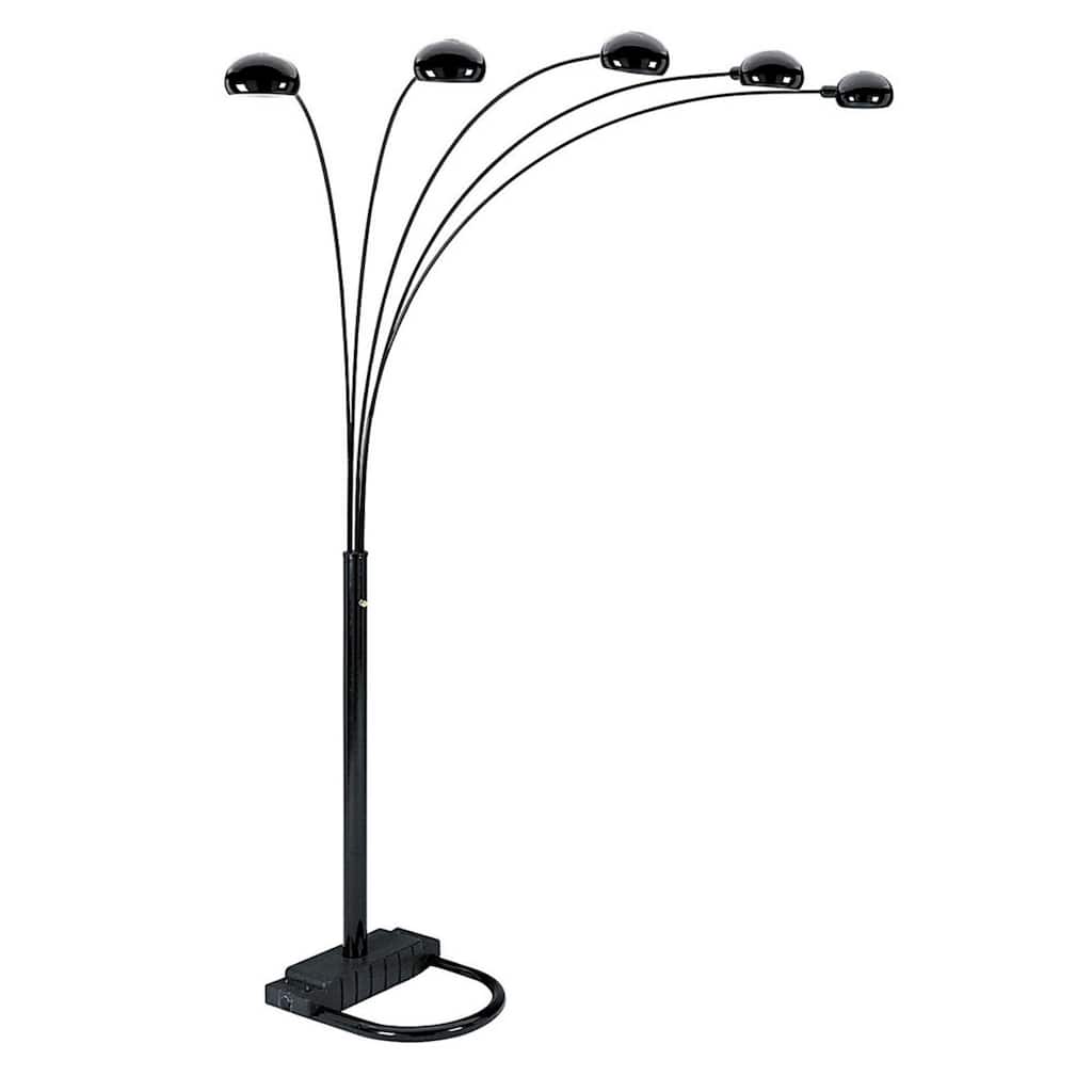 84 Inch Light Arc Floor Lamp with Dome Shade and Dimmer Switch - 50” x 45” x 84”