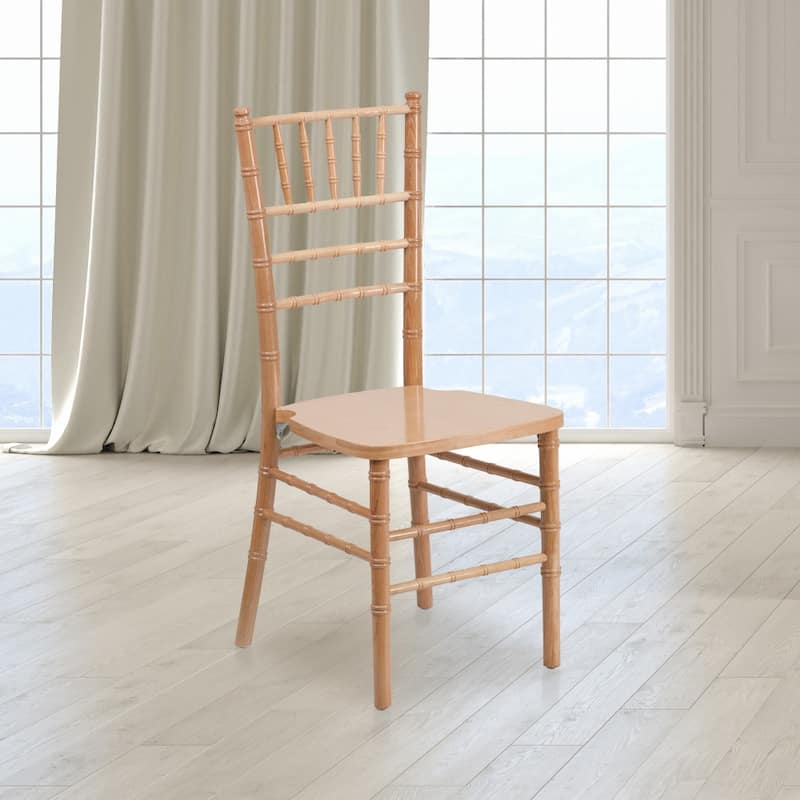 Chiavari Lightweight Wood Chair (Set of 2) - Natural
