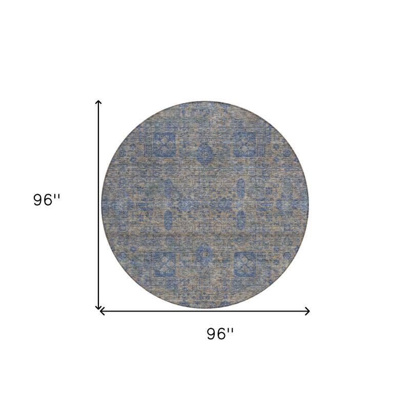 HomeRoots Oriental Transitional Rectangle Outdoor Rug